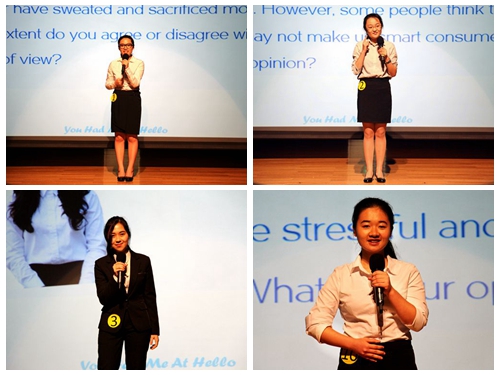 选手们的精彩发言